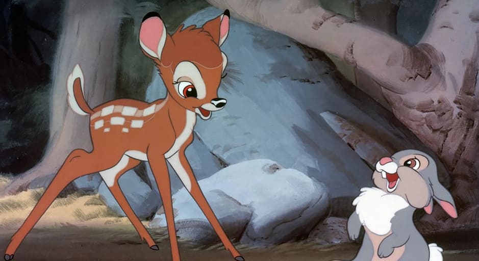 Growing up among the trees with companions like Thumper and Flower, which young Disney deer learned to navigate the deep woods?
