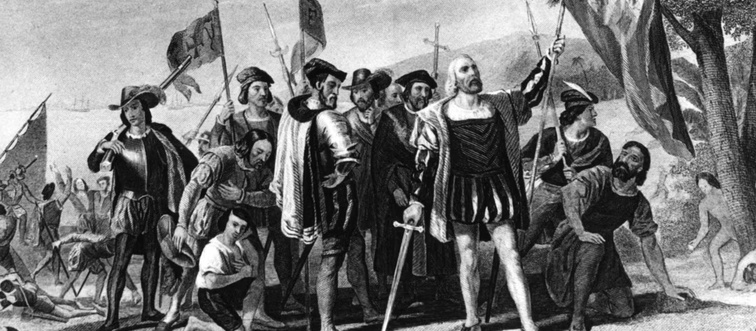 In what year did Christopher Columbus's expedition first make landfall in the Americas?